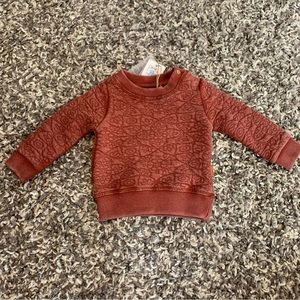 NWT Noppies Rust floral print Sweater